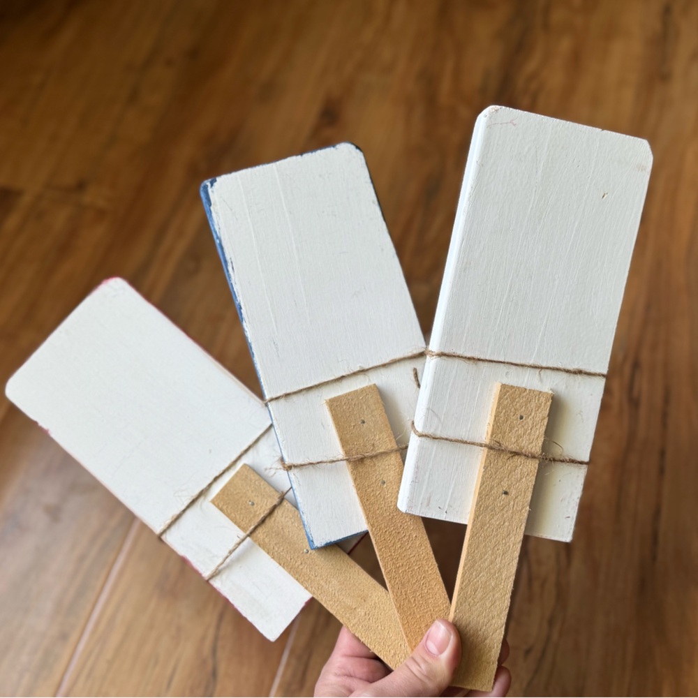 Rustic Popsicle Wall Set of three, handmade - Picture 6 of 6